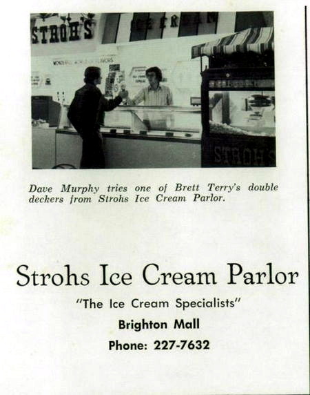 Brighton Mall - Strohs Ice Cream 1975
